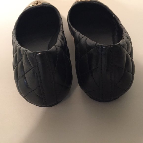 TORY BURCH BLACK KAITLIN BALLET FLATS SIZE 7 NIB - Picture 5 of 9